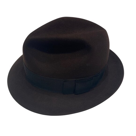Optimo 100% Beaver Brown Trilby - Rare Find! Like new condition. - Picture 3 of 6